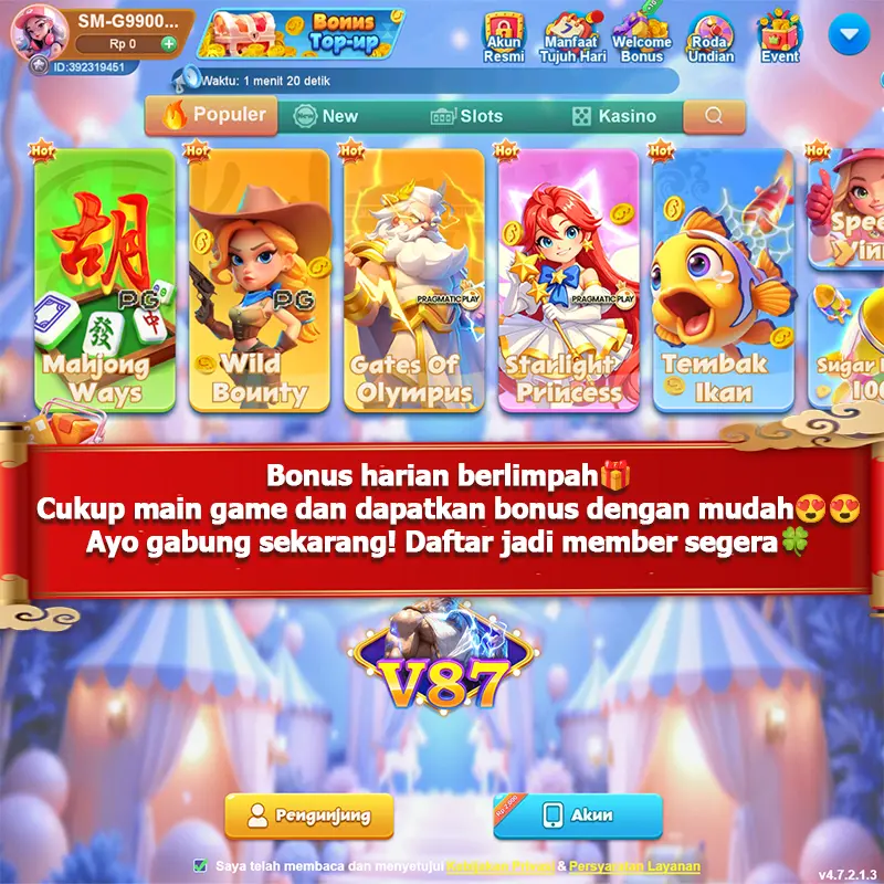 v87 Daftar Sekarang - Unduh APK
